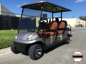 Champagne Advanced EV 6 Passenger Golf Cart massachusetts golf cart rental, golf cart rentals
