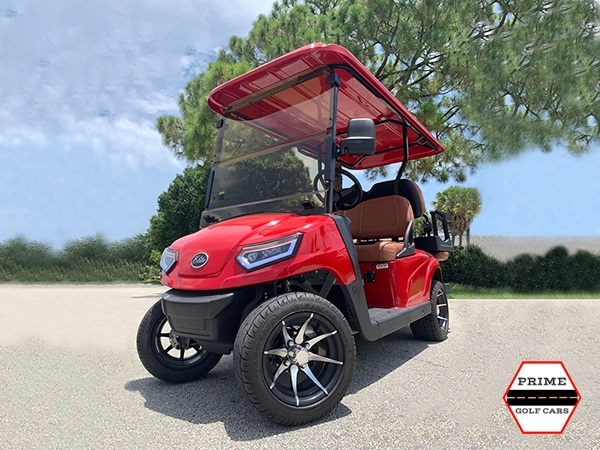 Red Elite EV 4 Passenger Golf Cart affordable golf cart rental, golf cart rent massachusetts