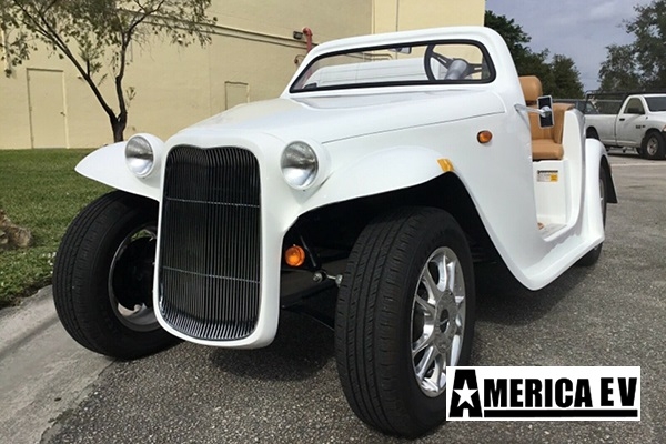 White America EV California Roadster 4 Passenger Golf Cart golf cart rental massachusetts, massachusetts golf cart rental