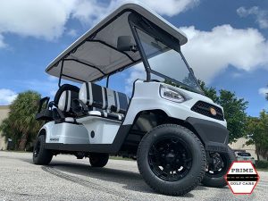 White Bintelli Nemesis 6 Passenger Golf Cart massachusetts golf cart rental, golf cart rentals