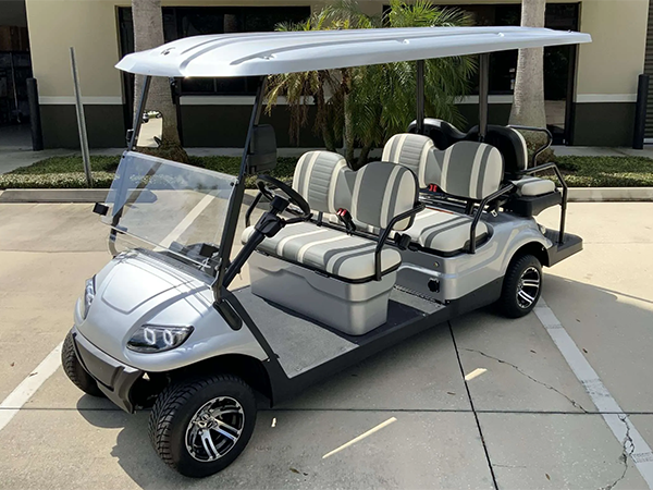 Silver Advanced EV 6 Passenger Golf Cart massachusetts golf cart rental, golf cart rentals